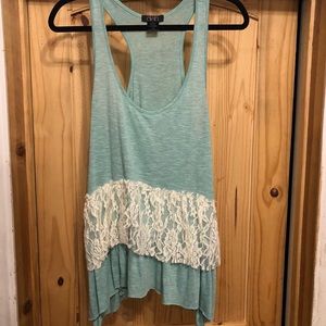 Deb asymmetrical tank with lace BUY 3 GET 1 FREE